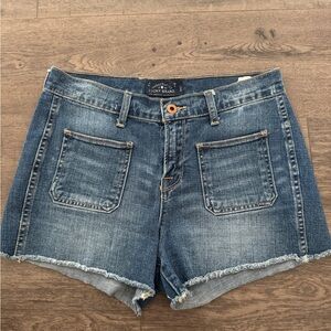 Lucky Brand Blue Jean Shorts with Distressed Hem